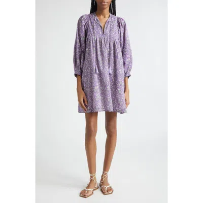 Mille Daisy Long Sleeve Dress In Purple