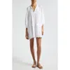 Mille Daisy Long Sleeve Dress In Petal Embroidery White