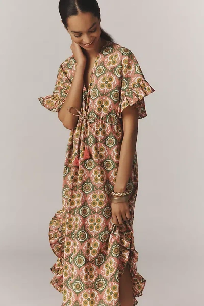 Mille Eden Floral Cotton Kaftan
