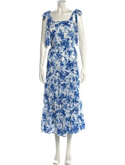 Pre-owned Mille Floral Print Long Dress In Multi