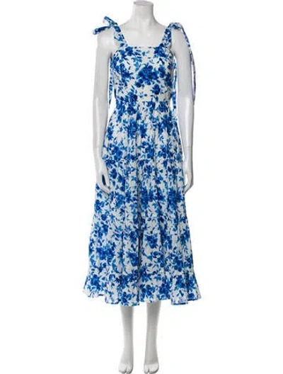 Pre-owned Mille Floral Print Long Dress W/ Tags In Multi