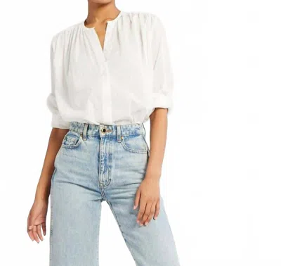 Mille Florian Swiss Dot Top In White