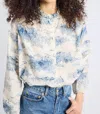 Mille Francesca Cotton Top In Western Toile In Multi