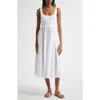 Mille Frannie Sleeveless Midi Dress In White