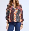 Mille Freya Blouse Mear In Black Multi