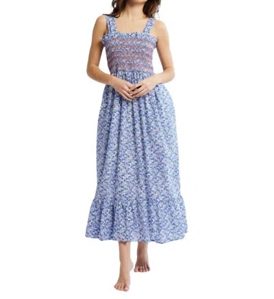 Mille Garden Midi Dress In Condesa Floral In Blue