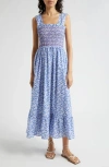 Mille Garden Smocked Cotton Sundress In Condesa Floral