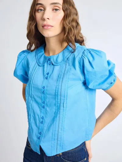 Mille Harriet Top In Cendre In Blue