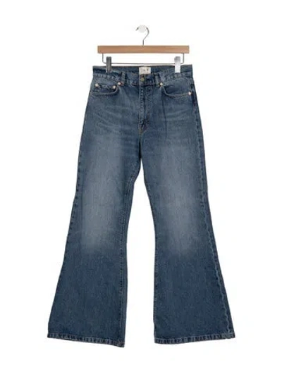Pre-owned Mille High-rise Flared Jeans W/ Tags In Blue