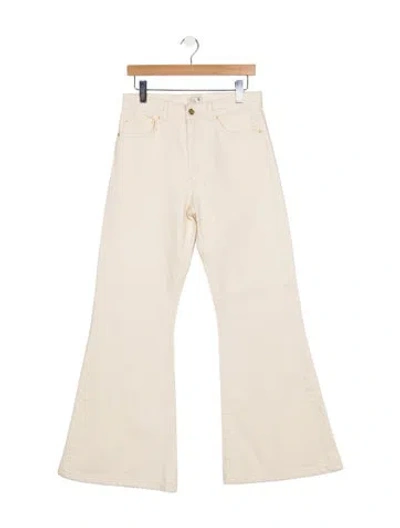 Pre-owned Mille High-rise Flared Jeans W/ Tags In Neutral