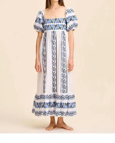 Mille Kaiya Dress In Santorini Embroidery In Black