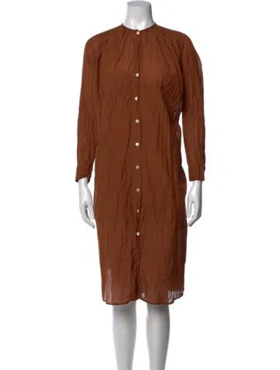 Pre-owned Mille Knee-length Dress In Brown