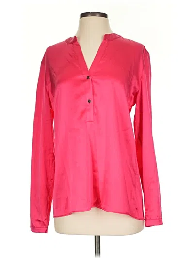 Pre-owned Mille Long Sleeve Blouse In Pink