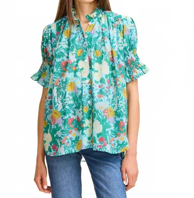 Mille Marnie Top In Swedish Garden In Multi