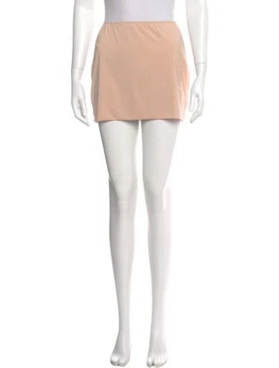 Pre-owned Mille Mini Skirt In Neutral