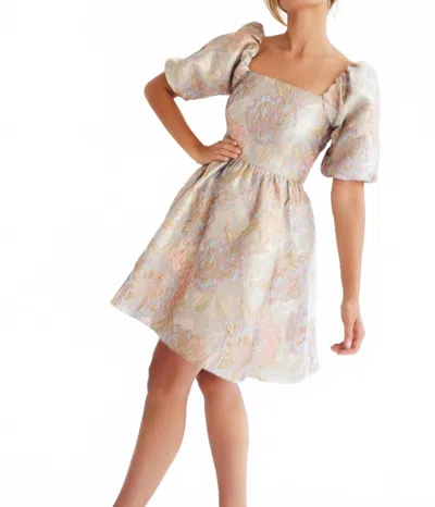 Mille Nina Mini Dress In Pink In Neutral