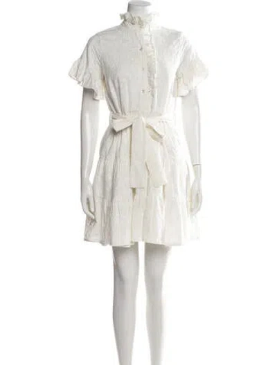 Pre-owned Mille Patterned Mini Dress In Neutrals