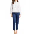 Mille Phoebe Button Down Top In White In White