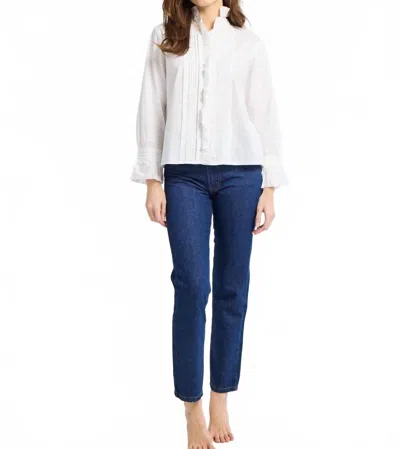 Mille Phoebe Button Down Top In White