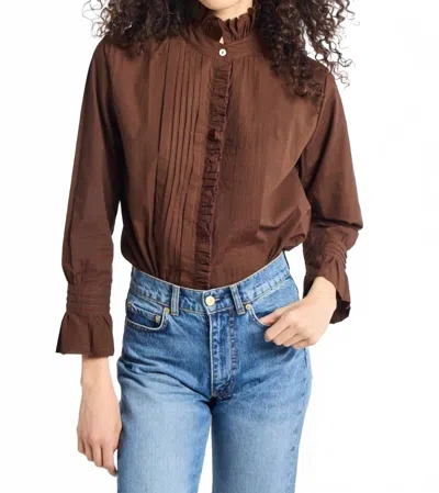 Mille Phoebe Top In Chocolate In Brown