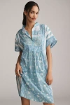 Mille Playa Floral Kaftan In Blue