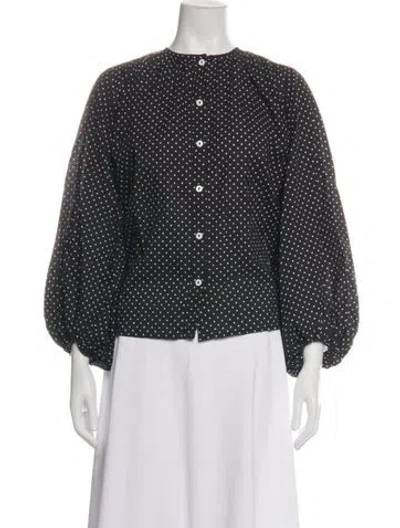 Pre-owned Mille Polka Dot Print Crew Neck Top In Multi