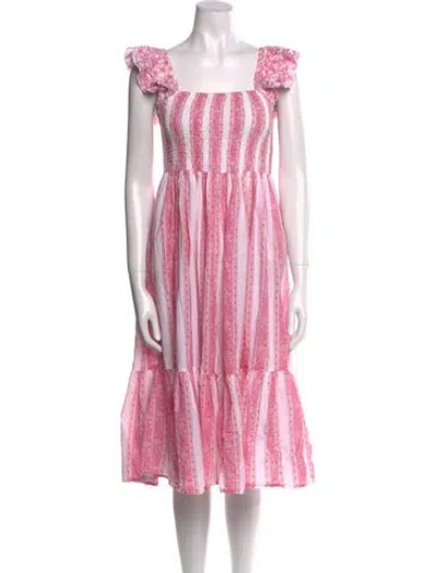 Pre-owned Mille Printed Knee-length Dress In Pink