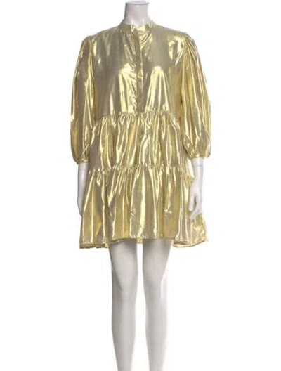 Pre-owned Mille Printed Mini Dress In Multi