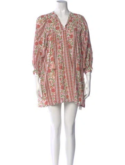 Pre-owned Mille Printed Mini Dress In Pink