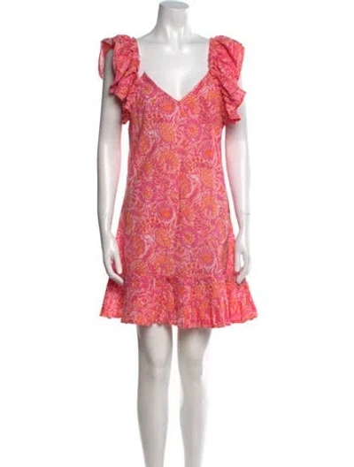 Pre-owned Mille Printed Mini Dress In Pink