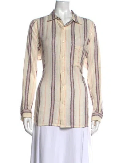 Pre-owned Mille Short Sleeve Top In Blue
