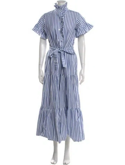 Pre-owned Mille Striped Long Dress In Multi
