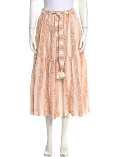Pre-owned Mille Striped Long Skirt In Multi