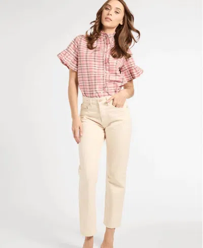 Mille Vanessa Top In Sugarplum Plaid In Multi