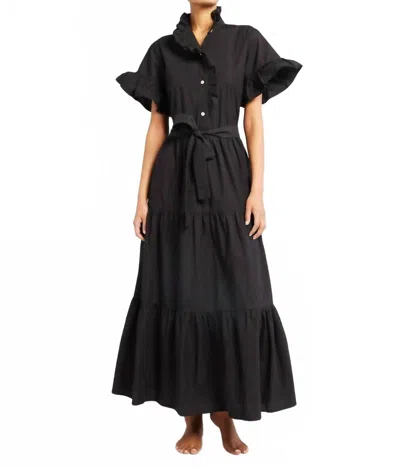 Mille Victoria Tiered Dress In Black