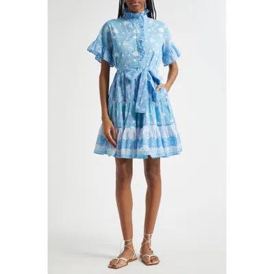 Mille Violetta Ruffle Tie Waist Dress