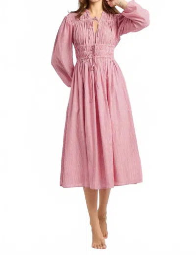 Mille Women's Nora Dress In Tango Stripe In Pink
