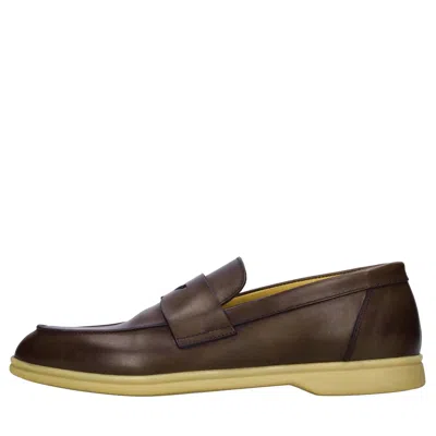 Mille885 Flat Shoes In Brown