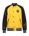 Mille900quindici Man Jacket Yellow Size Xl Polyurethane, Viscose, Cotton In Yellow