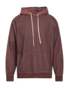 Mille900quindici Man Sweatshirt Burgundy Size L Cotton, Polyester In Red