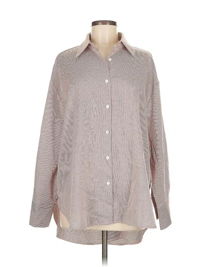 Pre-owned Millenium Long Sleeve Button Down Shirt In Pink