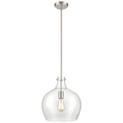 Millennium Lighting 1 Light 13" Pendant Fixture In Brushed Nickel