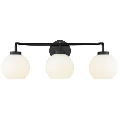 Millennium Lighting Oprah 3-light Vanity Light In Matte Black
