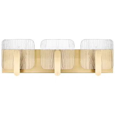 Millennium Lighting Rimini 3-light Vanity In Vintage Brass