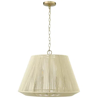 Millennium Lighting 6-light Sterling Pendant In Modern Gold