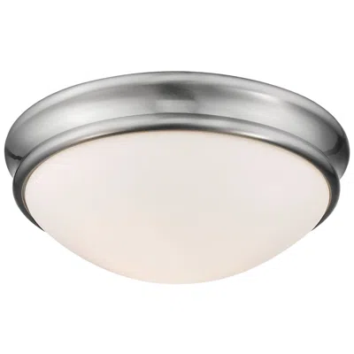 Millennium Lighting 1-light Indoor Flushmount In Brushed Nickel