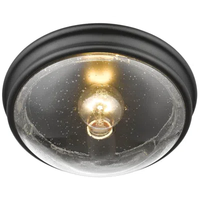 Millennium Lighting 1-light Indoor Flushmount In Matte Black