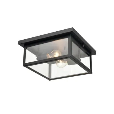 Millennium Lighting 2 Light 12 In. Powder Coat Black Outdoor