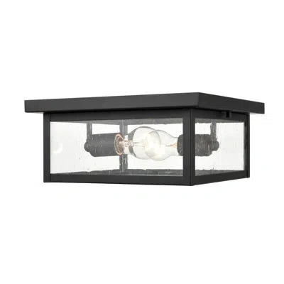 Millennium Lighting 2 Light 12 In. Powder Coat Bronze Outdoor In Black