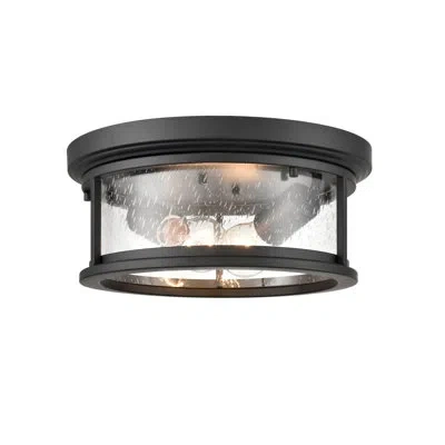 Millennium Lighting 2 Light 12 In. Powder Coat Bronze Outdoor In Black,seeded